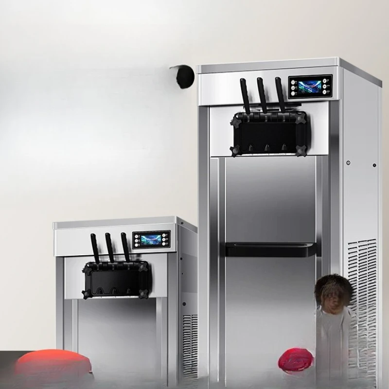 Kommerzielle Eismaschine, vertikale Tisch-Eismaschine, automatische Internet-Promi-Stand-Eismaschine, knusprig süß