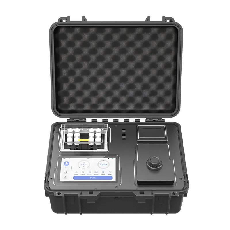 Portable COD analyzer chemical demand analyzer with double heating block 10 minutes digestion time to get result