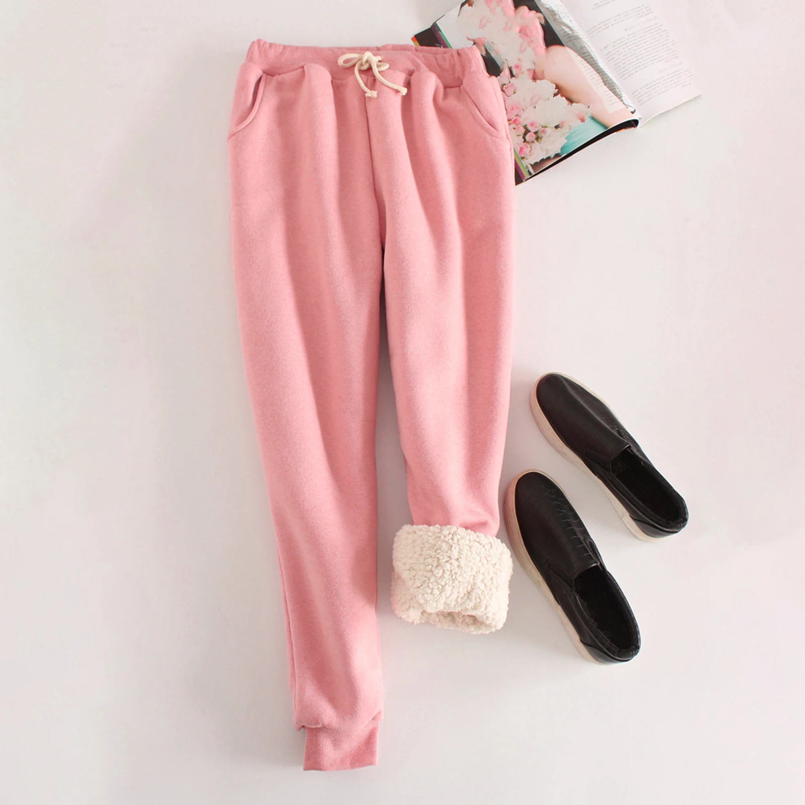 ملابس نوم أنيقة ومريحة سراويل شتوية بلون سادة برباط للرجال سراويل بيجاما ملابس منزلية مستقيمة