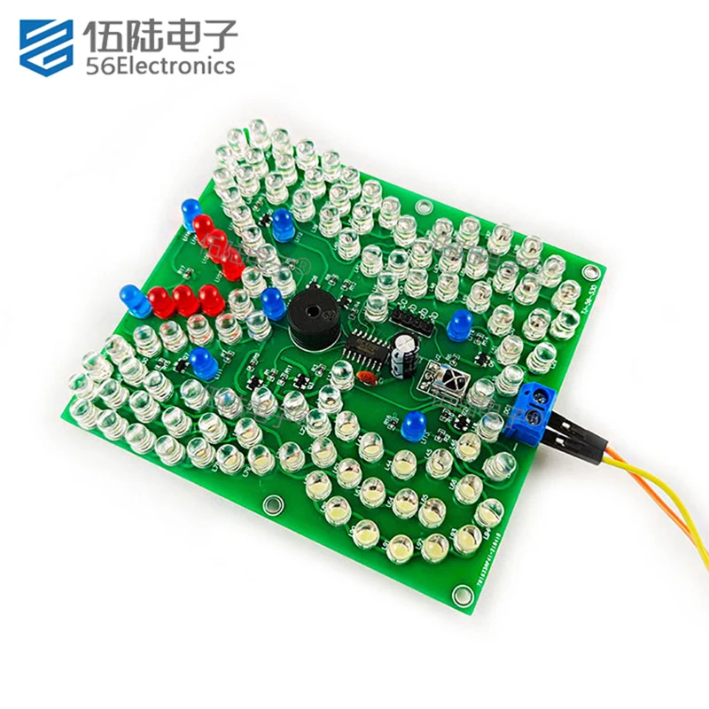 DIY Kit Electronic Circuit  Sound and Light LED Remote Control Music Butterfly Light Welding Practice DIY Electronic Kits