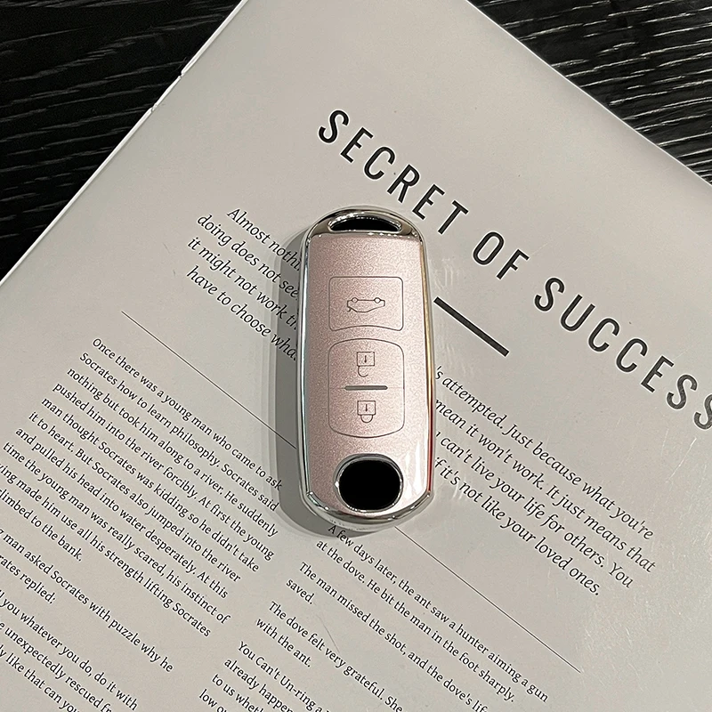 Fashion for Mazda 2 3 6 Axela Atenza CX-5 CX5 CX-3 CX-7 CX8 CX-9 2016 2017 2018 2019 Remote 3 Button Car Key Case Cover Keychain view 6
