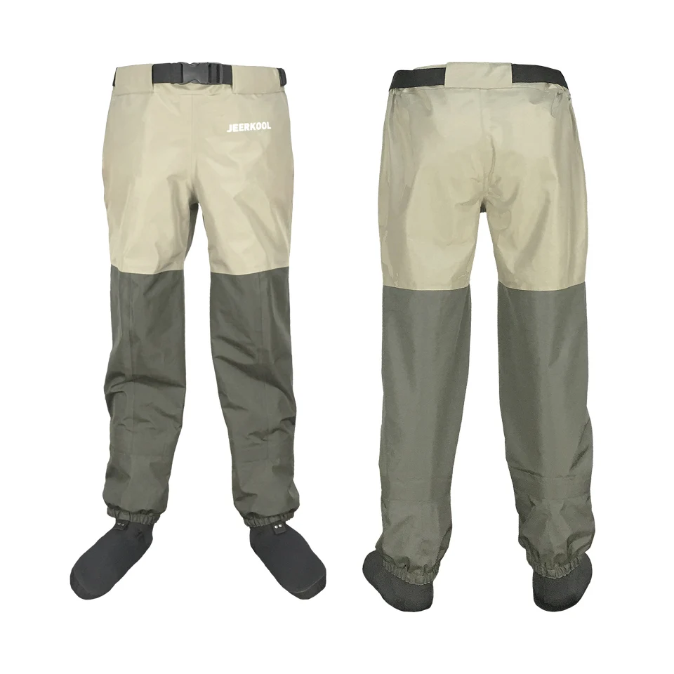 Imagem -06 - Impermeável Vadeiras de Pesca para Homens e Mulheres Calças Vadeando com Meias Neoprene Cintura Peito Roupas de Pesca Camadas Camadas