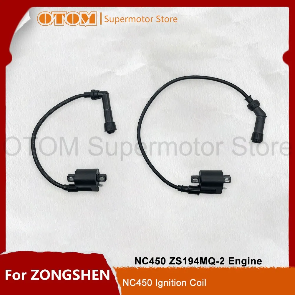 Motorcycle ZS194MQ-2 Ignition Coil High Pressure Coil Standard or Slanted Cylinder Head For ZONGSHEN NC450 Engine AVANTIS Parts