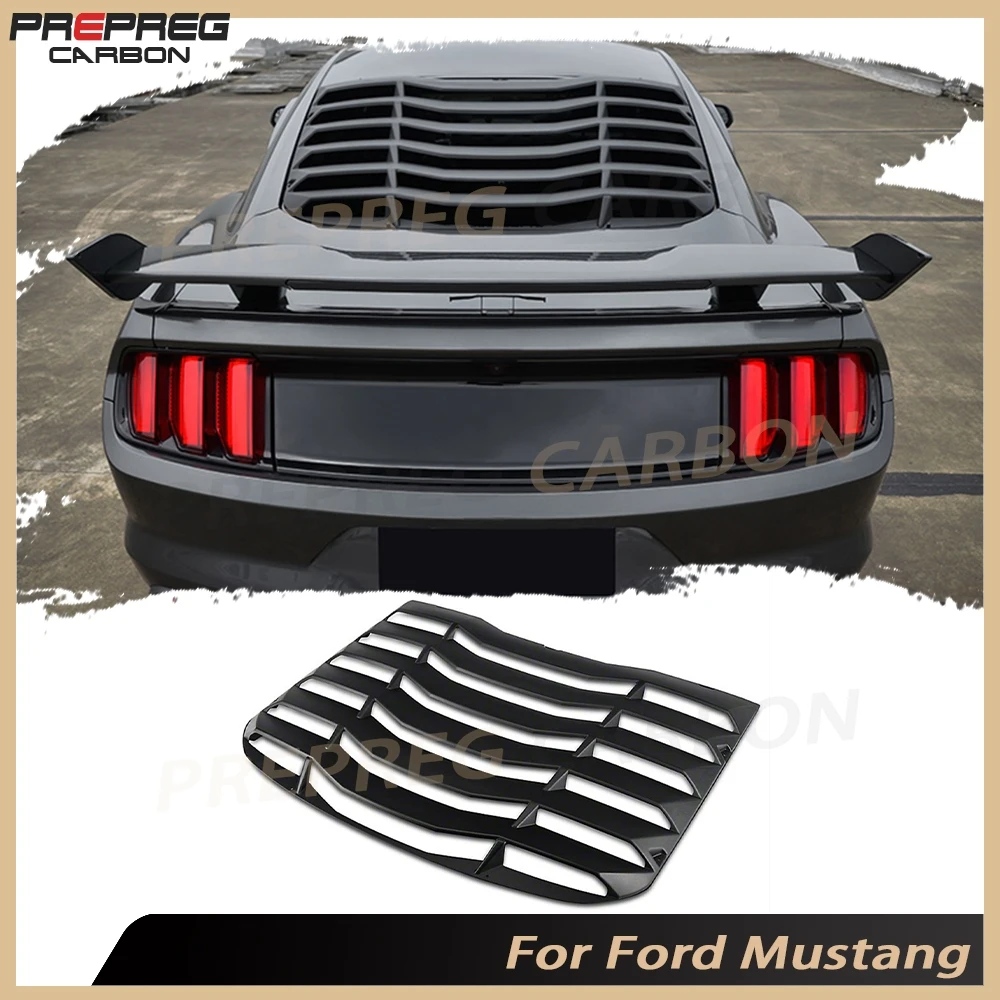 

ПП заднее окно автомобиля, декоративная жалюзи, воздуховыпускное отверстие, решетка, крышка для Ford Mustang 2015-2021, комплекты кузова, аксессуары