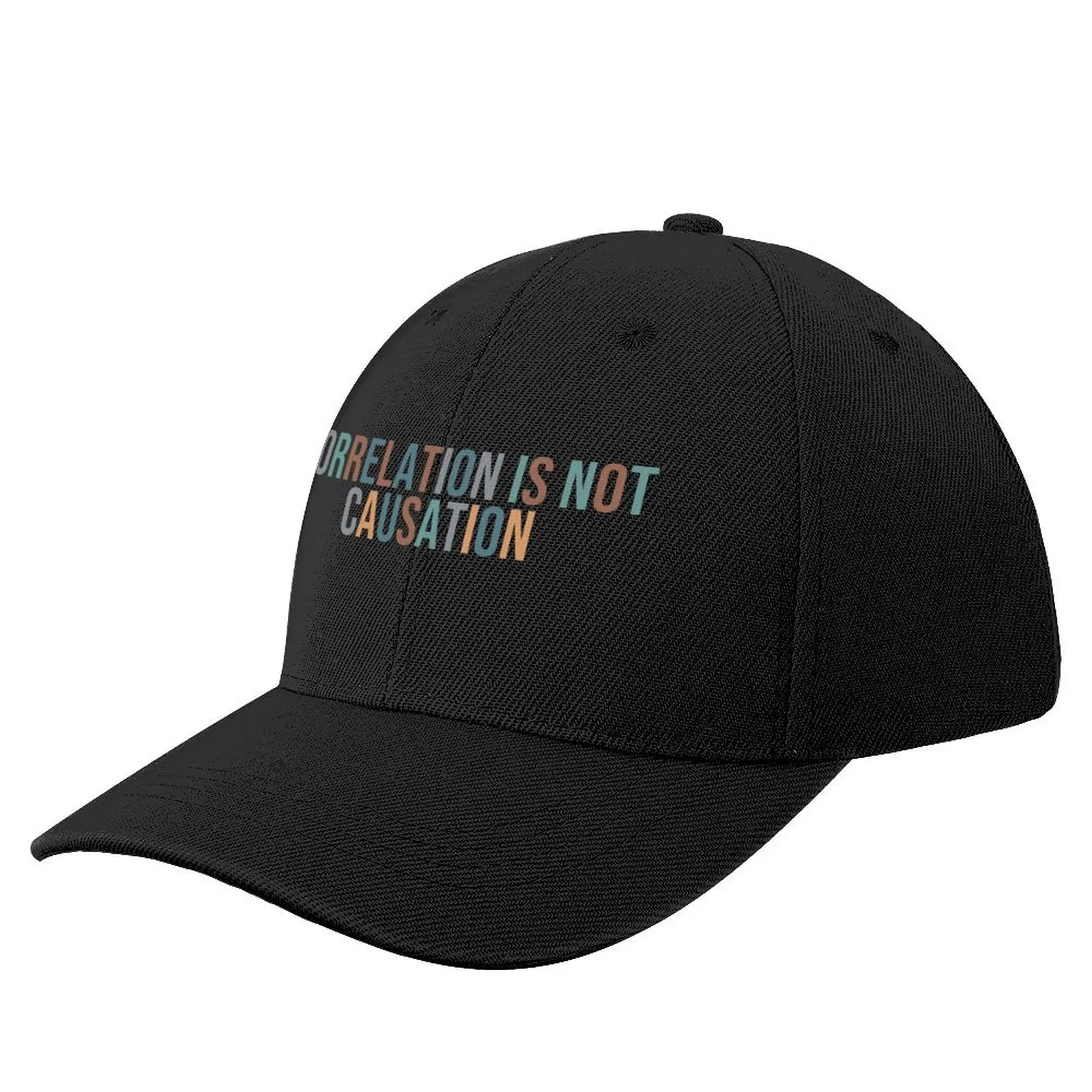 

correlation is not causation Baseball Cap Golf Hat Kids Hat men's big size hat Luxury Cap Men's Luxury Women's