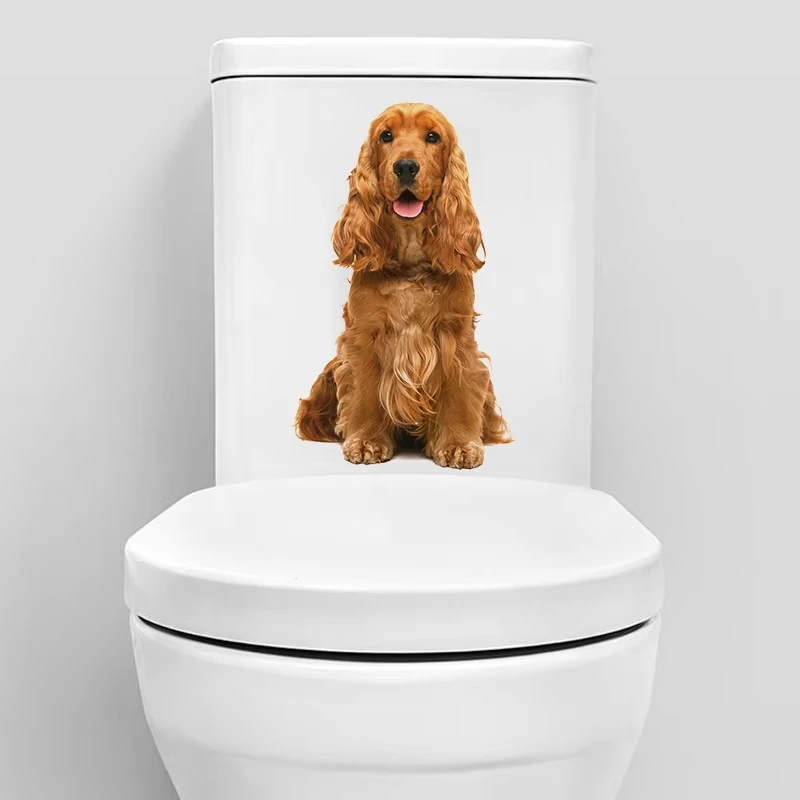 Golden Retriever Pet Dog Wall Sticker Kids Room Background Home Decoration Mural Living Room Funny Decal M1688