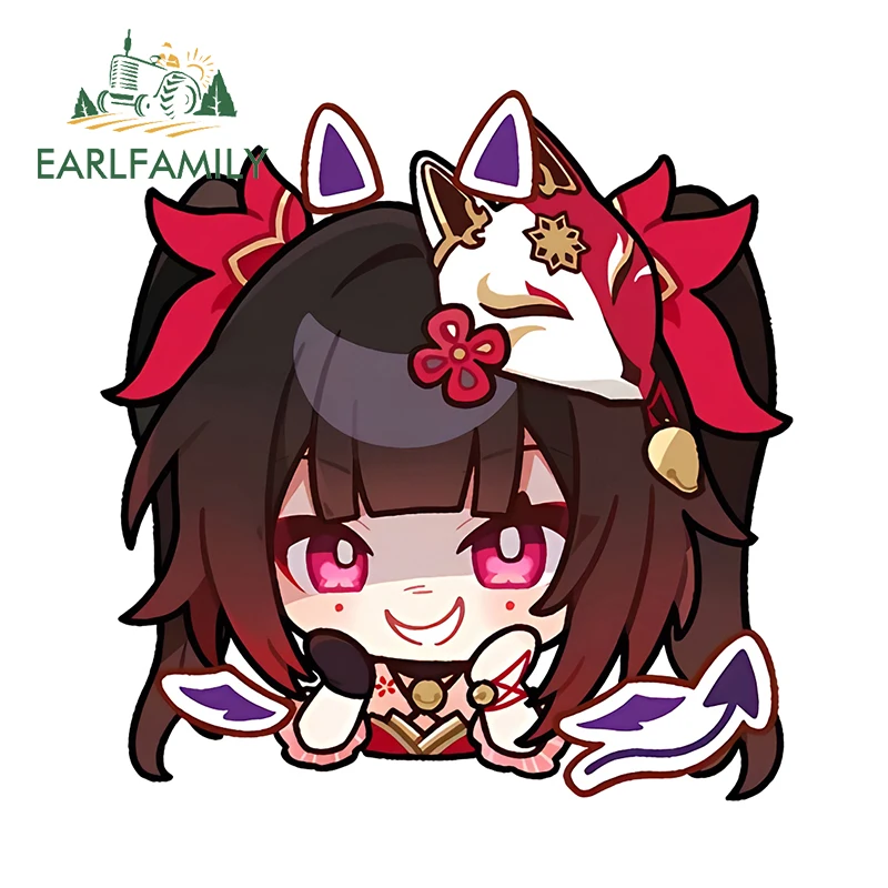 EARLFAMILY 13cm × 12.7cm Sparkle Honkai Star Rail Cute Car Stickers Playful Girl Graphics Decals Amusing Vinyl Car Goods