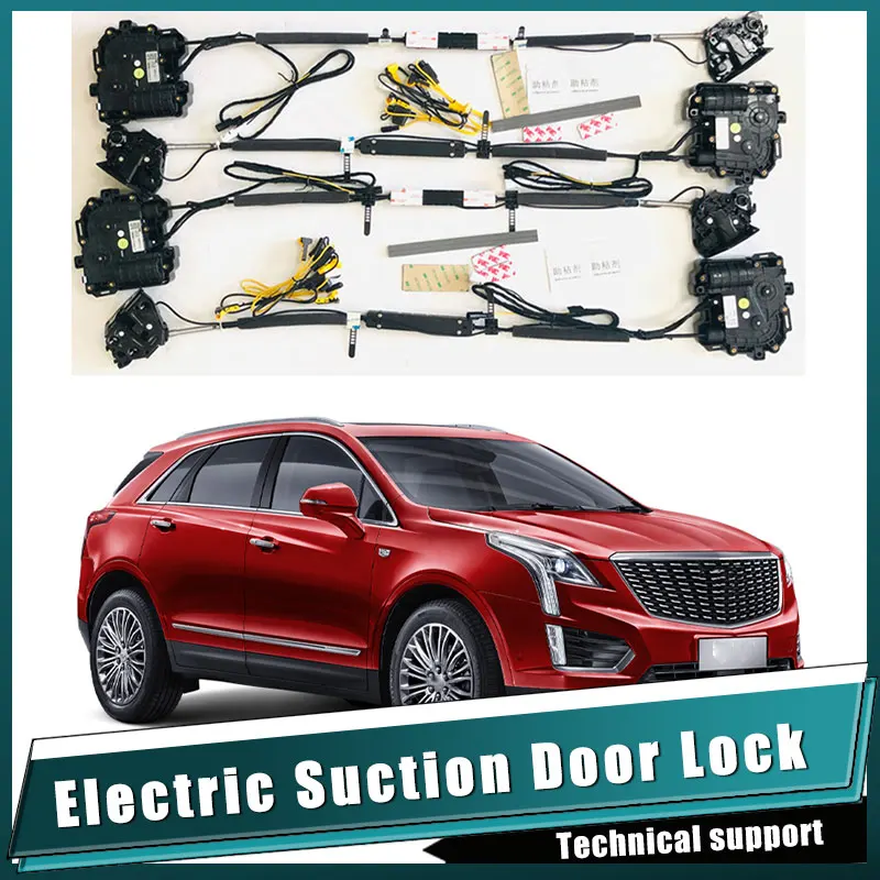 

For Cadillac XT5 2014~2023 Car Soft Close Door Latch Pass Lock Actuator Auto Electric Absorption Suction Silence Closer