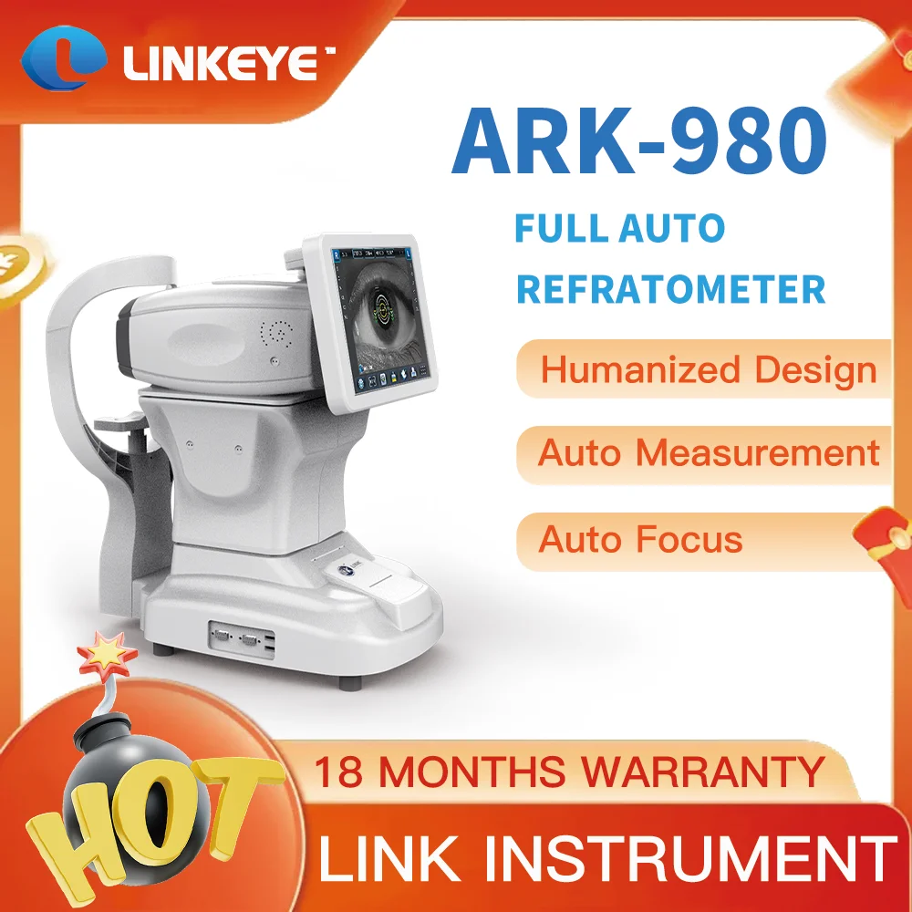 Hot Sale Fully Automatic Refractor Autorefractor Refractometer Keratometry Ophthalmic Optical Instrument ARK-980