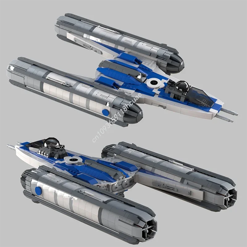 NEW 1435PCS Moc Star Battle BTL-B Y Wing Cruiser Spacecraft Creative Children Brick Toy Birthday Building Holiday Gift Blocks