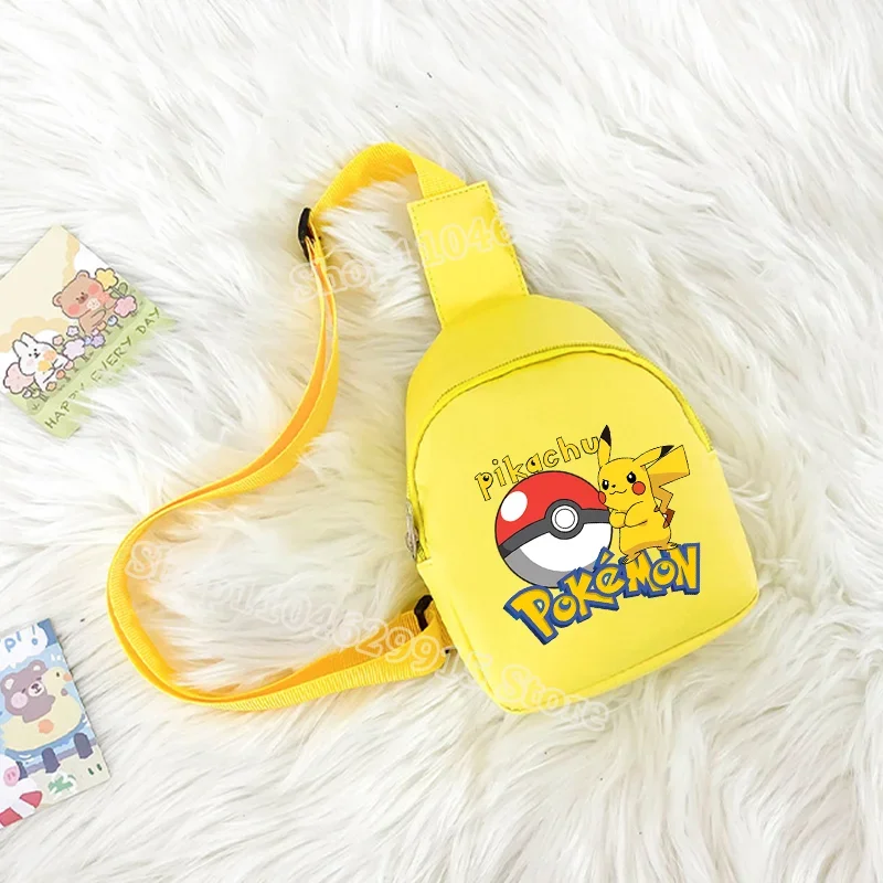 pokemon-pikachu-bolsa-de-ombro-kawaii-gengar-figuras-padrao-sacos-peito-portatil-grande-capacidade-ao-ar-livre-crossbody-saco-presente