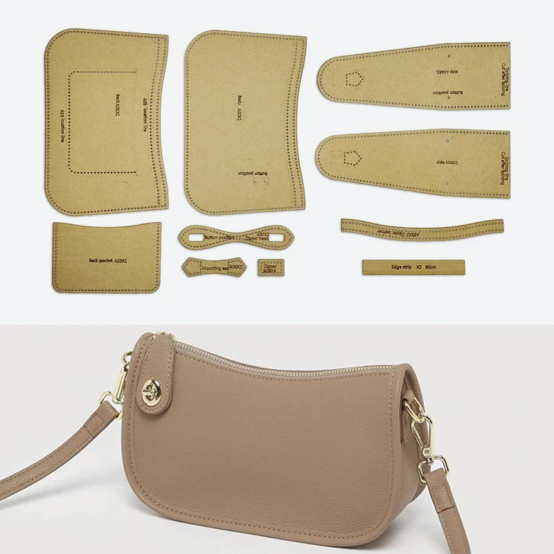 YOMDID 10 teile/satz Casual Tasche Machen Kraft Papier Vorlage DIY Knödel Tasche Machen Vorlage Handgemachte Leathercraft Zubehör