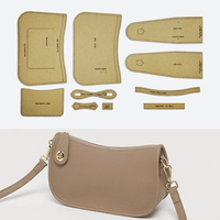 YOMDID 10pcs/set Casual Bag Making Kraft Paper Template DIY Dumpling Bag Making Template Handmade Leathercraft Accessories