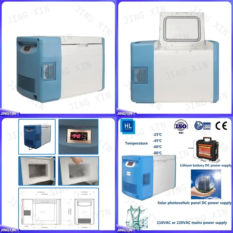 Custom for Portable Mini Fridge 80L Ultra Low Temperature Freezer Medical Vaccine Storage Transport Box Refrigerator Cooler
