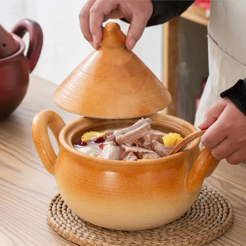 Japanese Style Stewed Meat Congee Casserole Gas Stove Electric Ceramic Stove No Crack Household Ceramic Casserole Stew Pot ZI580
