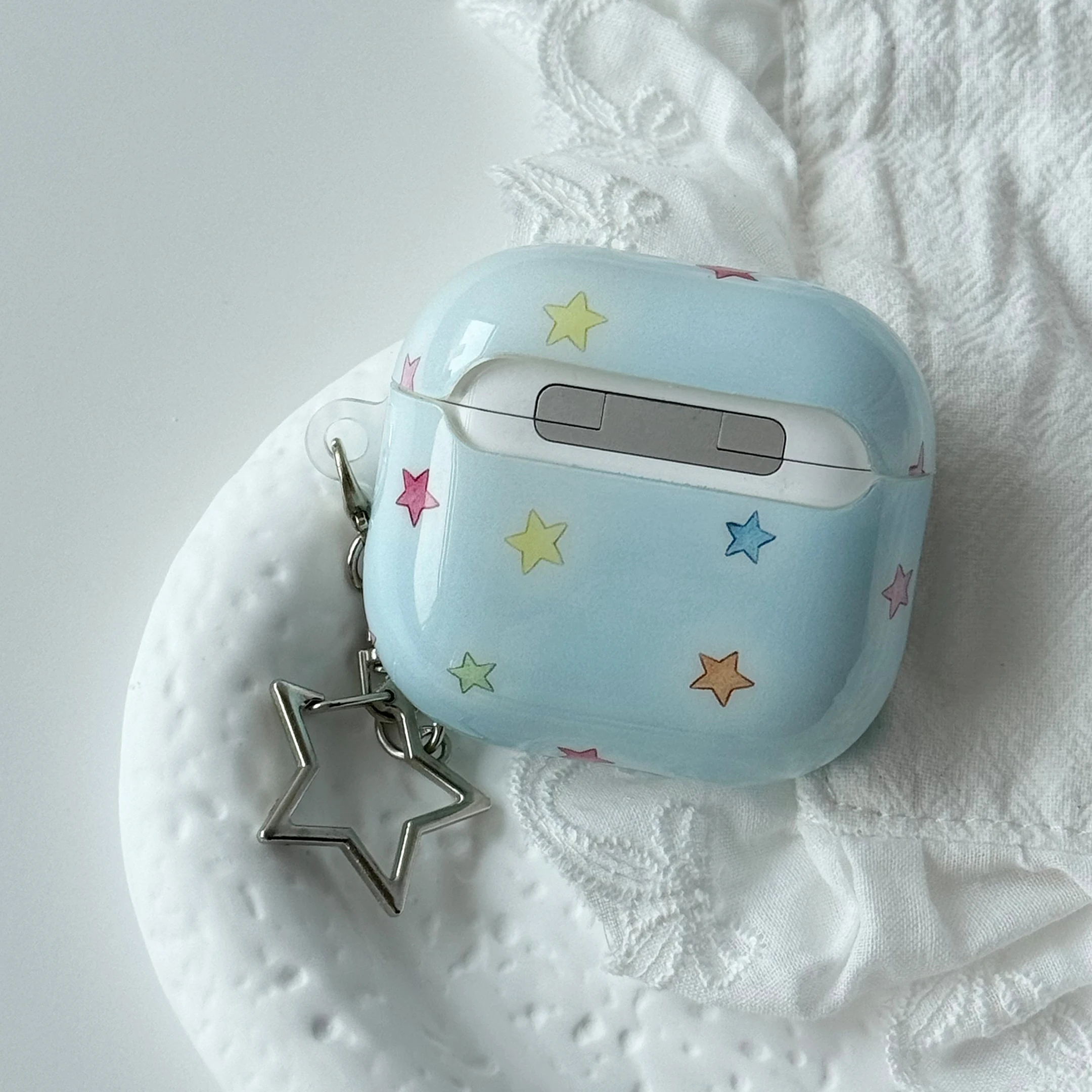 Wireless Bluetooth case for AirPods5 AirPods4 AirPods pro and pro2 AirPods Pro3 tpu star pattern earphone cover