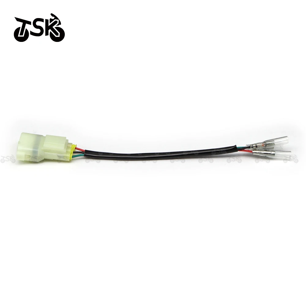 3 Wires 2Pcs Turn Signal Connectors Plug for Honda Indicator Wiring Adapter Taillight Wiring Power Supply Motorcycle