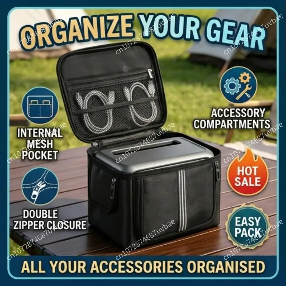 Storage Carrying Case for BLUETTI Elite 30 V2 Outdoors Traveling Use Power Station Storage Case with Multi-Pockets Waterproof