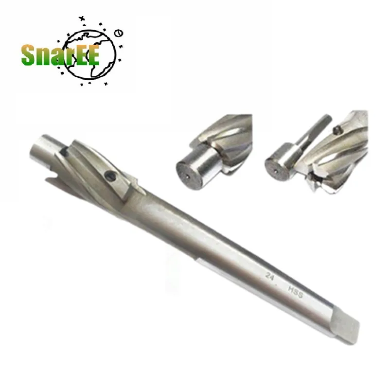 Tapered Shank With Guide Column Flat Bottom Countersink Drill Bit Milling Cutter Countersink Drill 180 Degree Hex 15 16 18 20 23