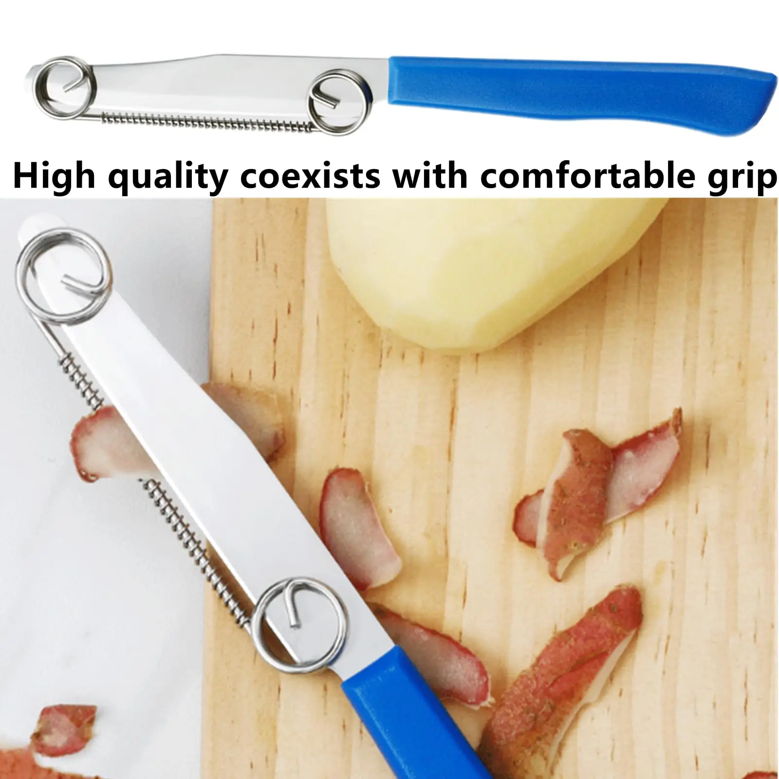 Peeler Vegetable Peeler Stainless Steel Julienne Quick Slicing Knife Household Spring Fruit Knife Veggie Peelers with Removable view 3