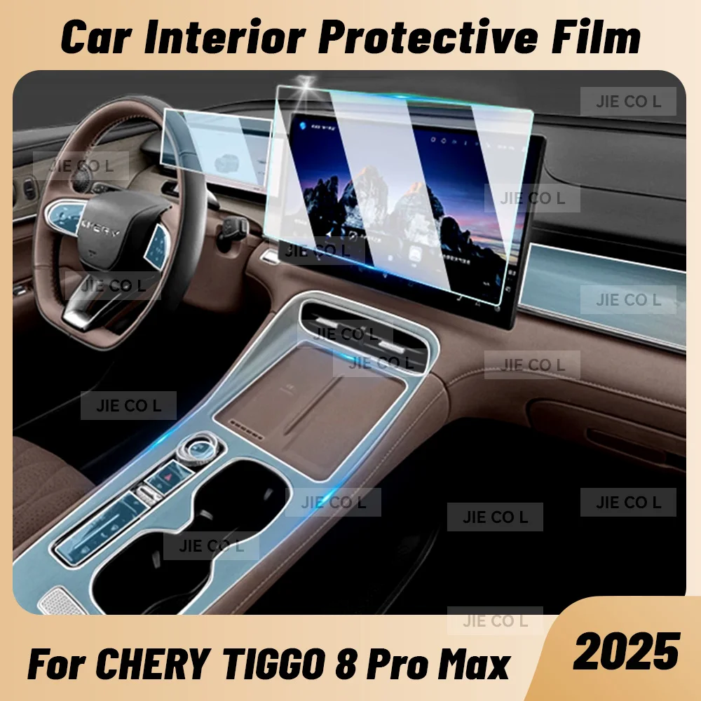 

Защитная пленка из ТПУ для салона автомобиля, центральная консоль, медиа-приборная панель, навигация, защитная пленка для CHERY TIGGO 8 PRO MAX 2025
