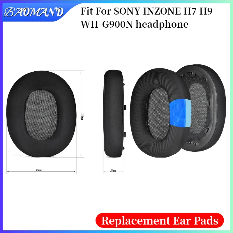 

Replacement Protein Leather Ear Pads Cushion Cover Earpads for SONY INZONE H7 H9 WH-G900N Headset