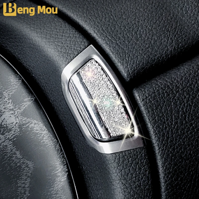 Car Interior Crystal Patch Armrest Box Switch Decoration For Mercedes-Benz E(W213) CLS(218) Series