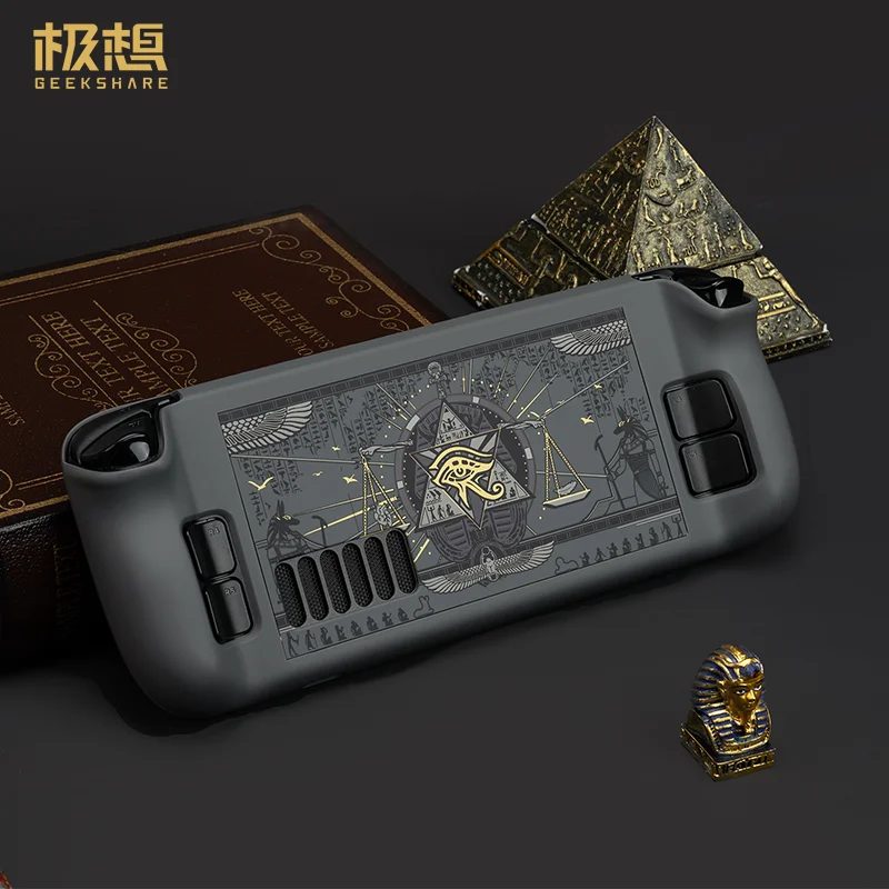 GeekShare-funda protectora para cubierta de vapor, cubierta trasera de disipación de calor, accesorios para consola de juegos, Egipto, El País Misterioso