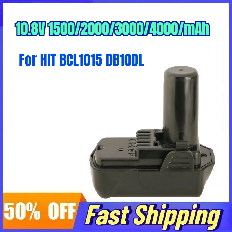 10.8V 3000mAh Rechargeable Battery for HIT BCL1015 DB10DL Electric Drill Electric Saw Impact Drill Lithium Battery