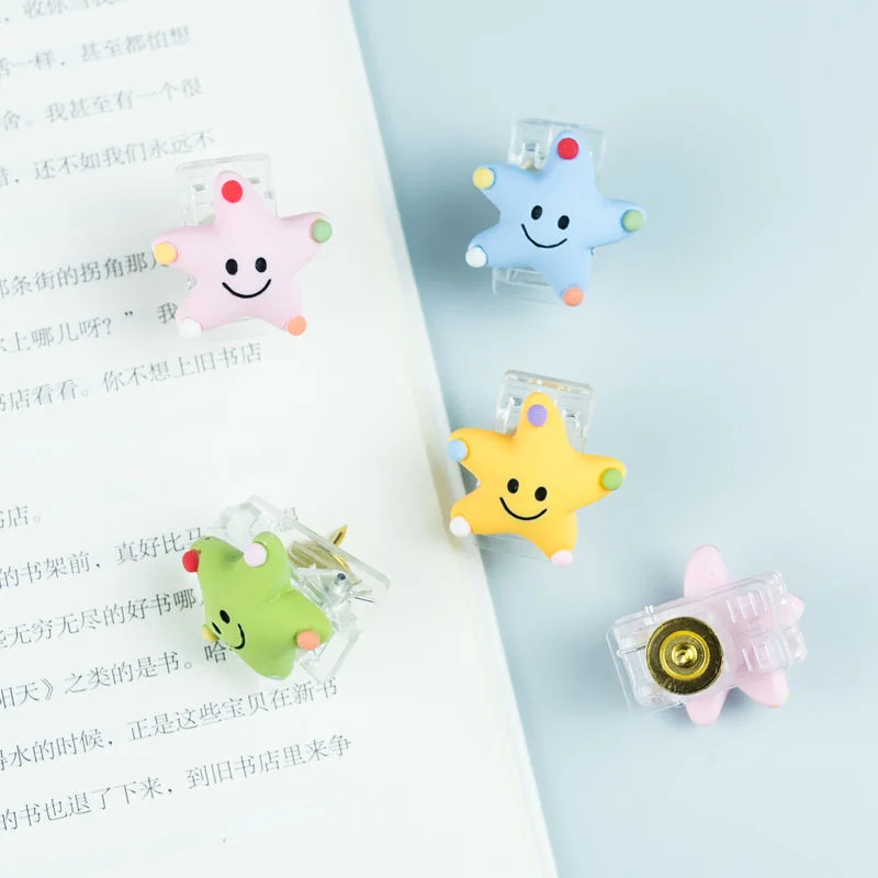 

Звездные кнопочные булавки с зажимами для связывания, кнопочные штанги, кнопочные штанги, креативные зажимы для бумаги с булавками для пробковых досок