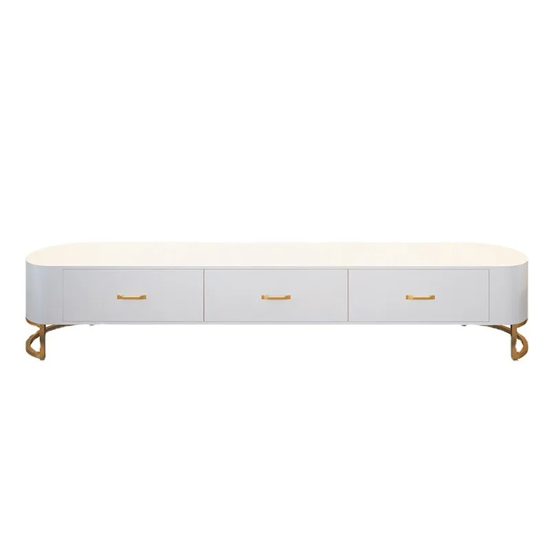Living room complete set of audio-visual cabinet coffee table combination simple three drawers light luxury TV cabinet