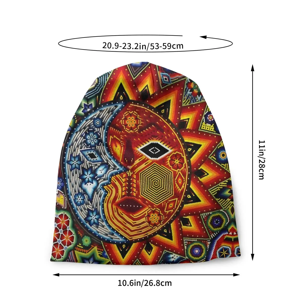 Sun Art Huichol Bonnet Homme Fashion Thin Skullies Beanies Caps For Men Women Novelty Hats