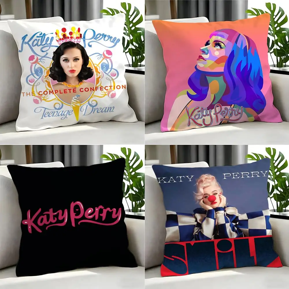 singer - Katy Perry Cushion Cover Cushion Cover Set 4Pcs 50x50 45x45 40x40 Pillowcase Decorative Sofa Home Decor