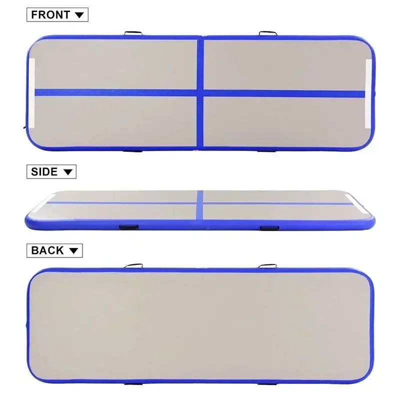 Yoga Mat Home Use 4 Meters Durable Inflatable Gymnastics Air Floor Mattress Professional Training Sports GYM Mat with Pump Set