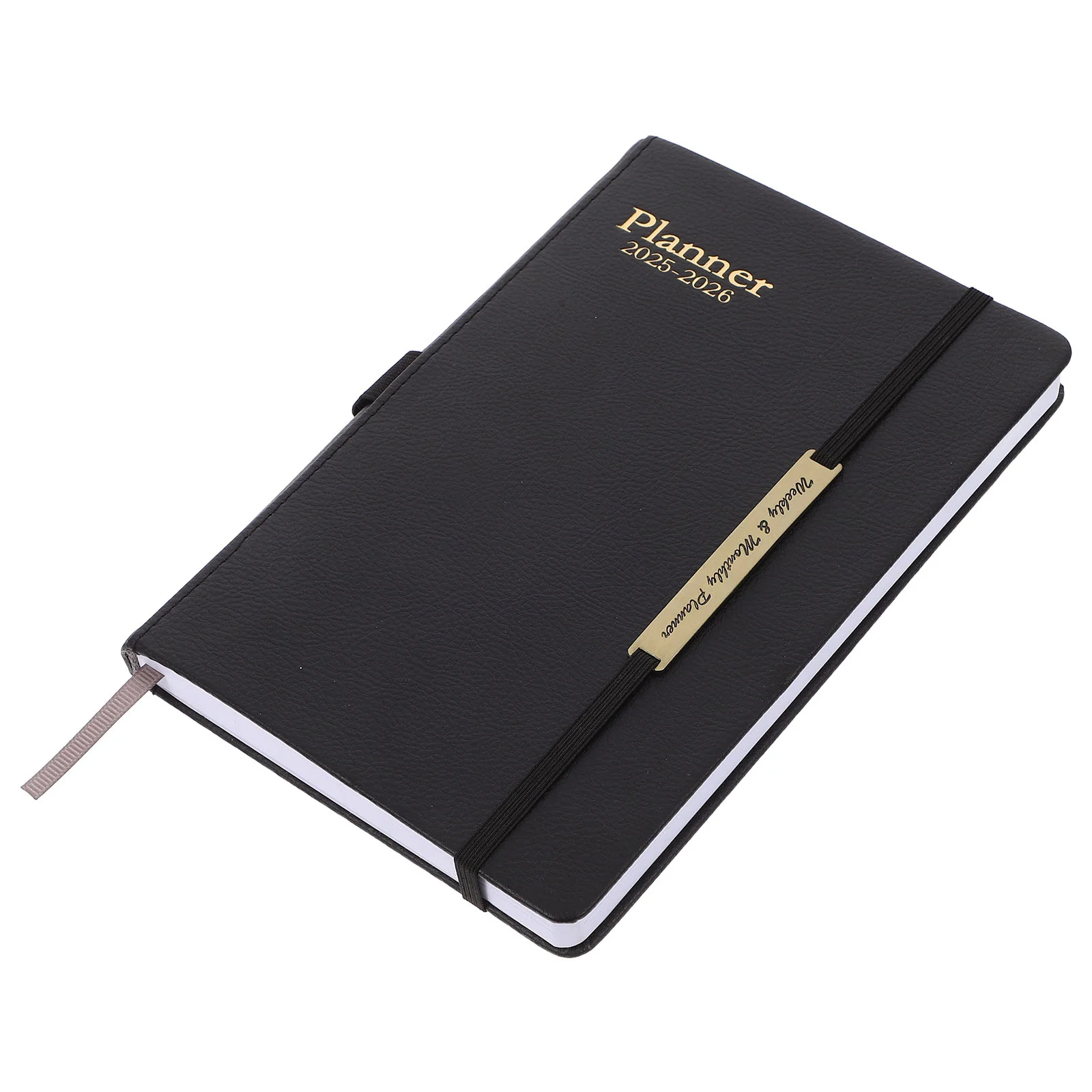 

Notebook English Agenda Notepad A5 Portable Aluminum Alloy Wear-resistant Practical Writing 2025-2026 Planner Daily Office