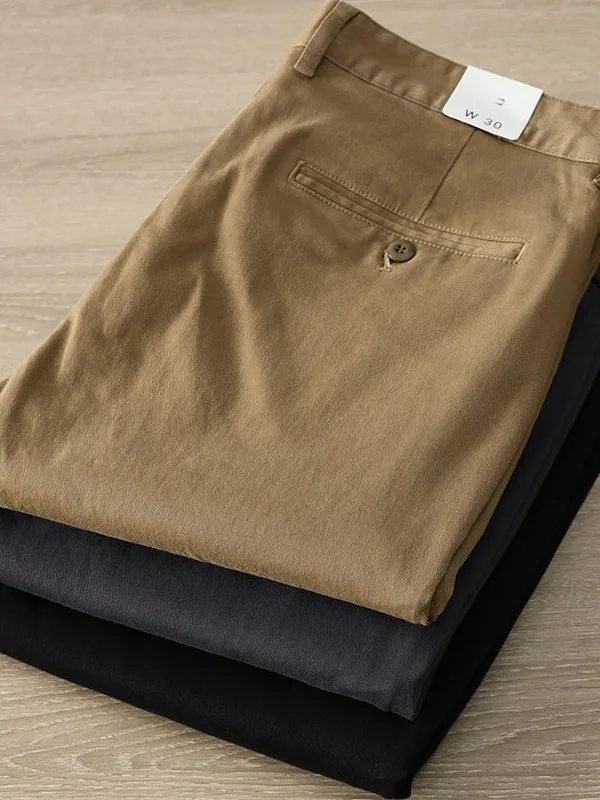 

Мужские повседневные хлопковые брюки прямого кроя, зауженные, конусообразные, весна-осень, новый стиль, универсальные, со средней посадкой, с карманами на молнии