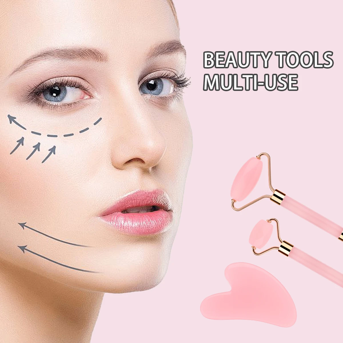 مجموعة تدليك تنظيف الوجه مكونة من 7 قطع، مجموعة من أدوات العناية بالوجه المحمولة، هدية مثالية للسيدات والأمهات #3