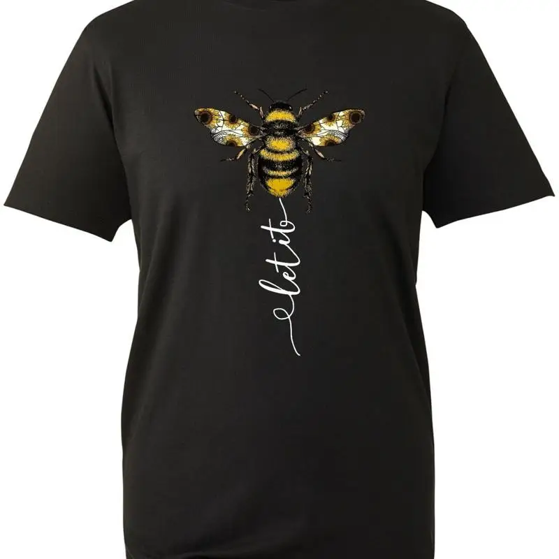 Mulheres férias senhoras camiseta blusa girassol deixe-o abelha casual verão topo