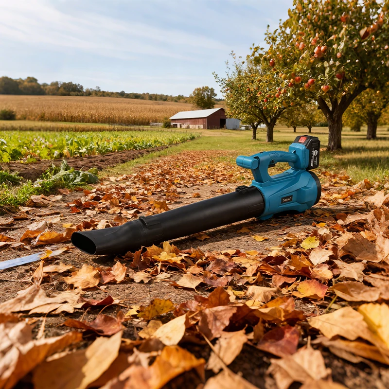 منفاخ الثلج الكهربائي اللاسلكي بست سرعات يده آلة إزالة الأوراق والثلج أداة الحديقة متوافقة مع بطارية ماكيتا 18 فولت