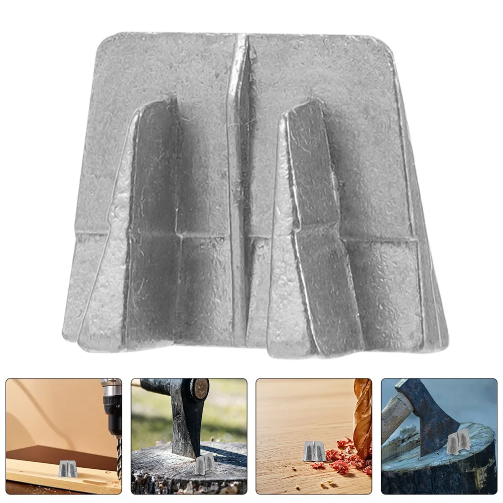 2Pcs Longlasting Aluminum Wedge for Axe Handle Wedges Hammer Wedges Reinforcing Wedge Metal Shims for Tool Maintenance Repair