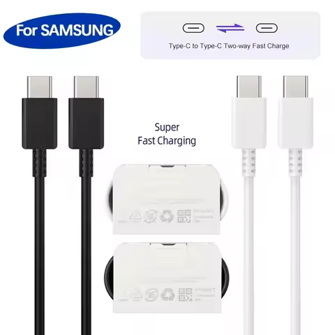 PD Cable For Samsung S22 S21 S20 S23 S24 S25 Ultra 45W Super Fast Charging A54 A55 A34 5G Note 20 Ultra 25W USB C Type C Cables