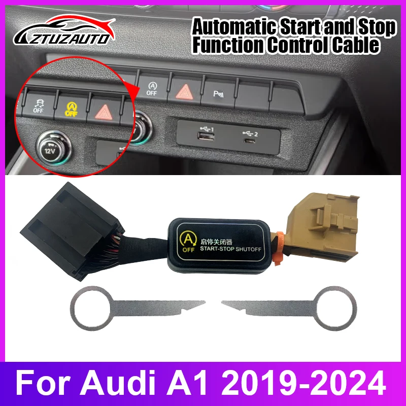 

For AUDI A1 2019-2024 Car Automatic Stop Start Engine System Off Close Control Sensor Plug Smart Stop Cancel Auto Accessorie