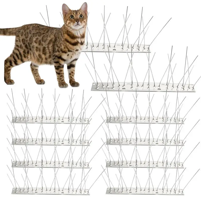Spikes For Birds 10 Set Raccoon Spikes Stainless Steel Scare Devices For Protection And Security Garden Patio Window