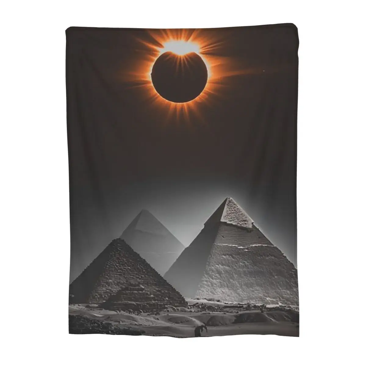 Egyptian Pyramid Famous Architecture Blankets Soft Warm Flannel Throw Blanket Cover for Bed Living room Picnic Travel Home Sofa