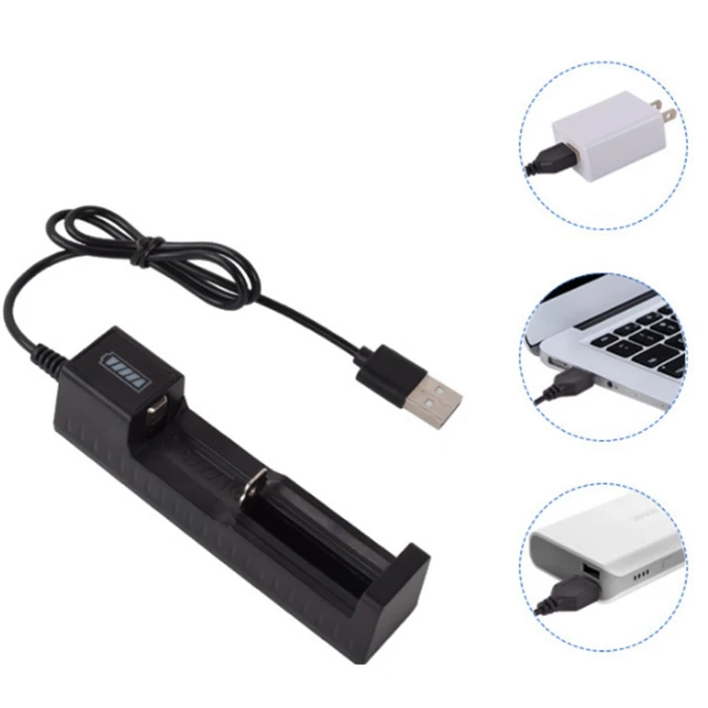 Caricabatteria rapido al litio universale per caricabatteria USB intelligente portatile ricaricabile 18650 14500 1634