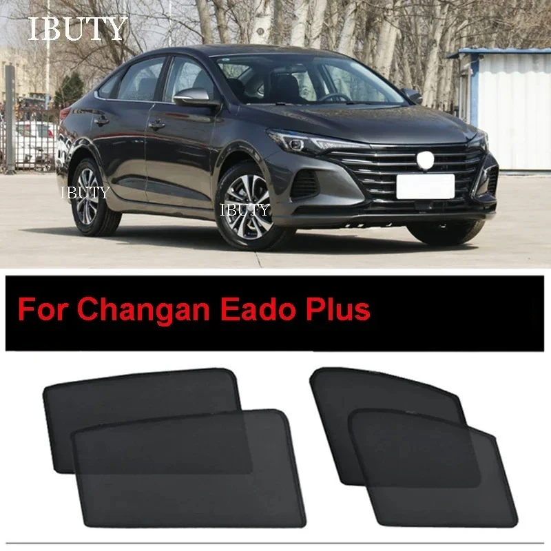 

Аксессуары для Changan Eado Plus 2021-2025, магнитный автомобильный солнцезащитный козырек, сетчатый козырек, боковое окно, солнцезащитный козырек, УФ-тепло, солнцезащитный козырек