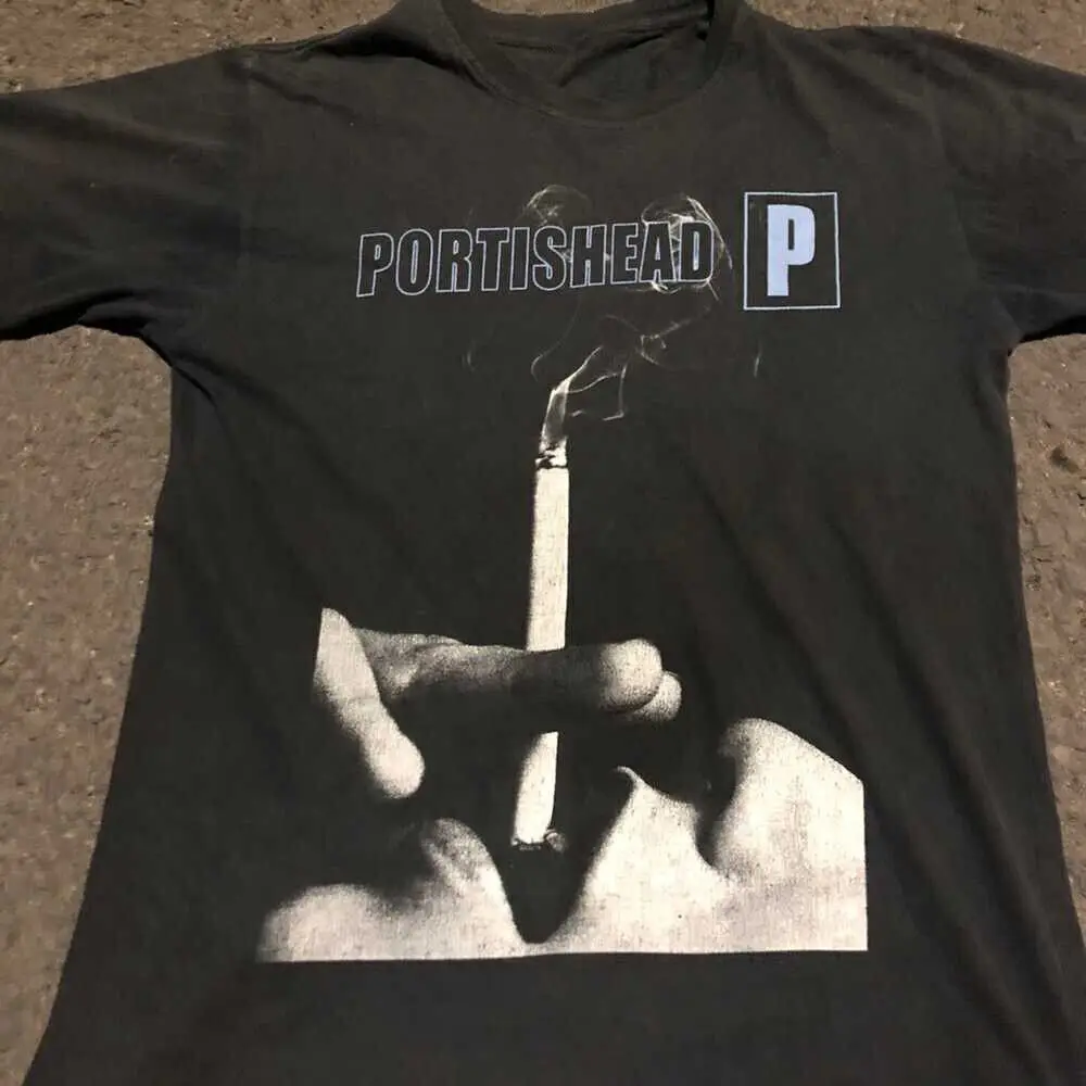 Vintage Glory Times Portishead Band T Shirt Classic Black