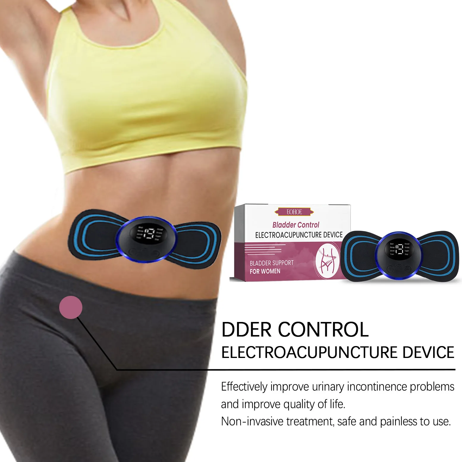 

Pelvic Floor Trainer Abdominal Muscle Trainer Multi-functional Electric Massager For Pelvic Floor, Neck,Relieve Fatigue Body