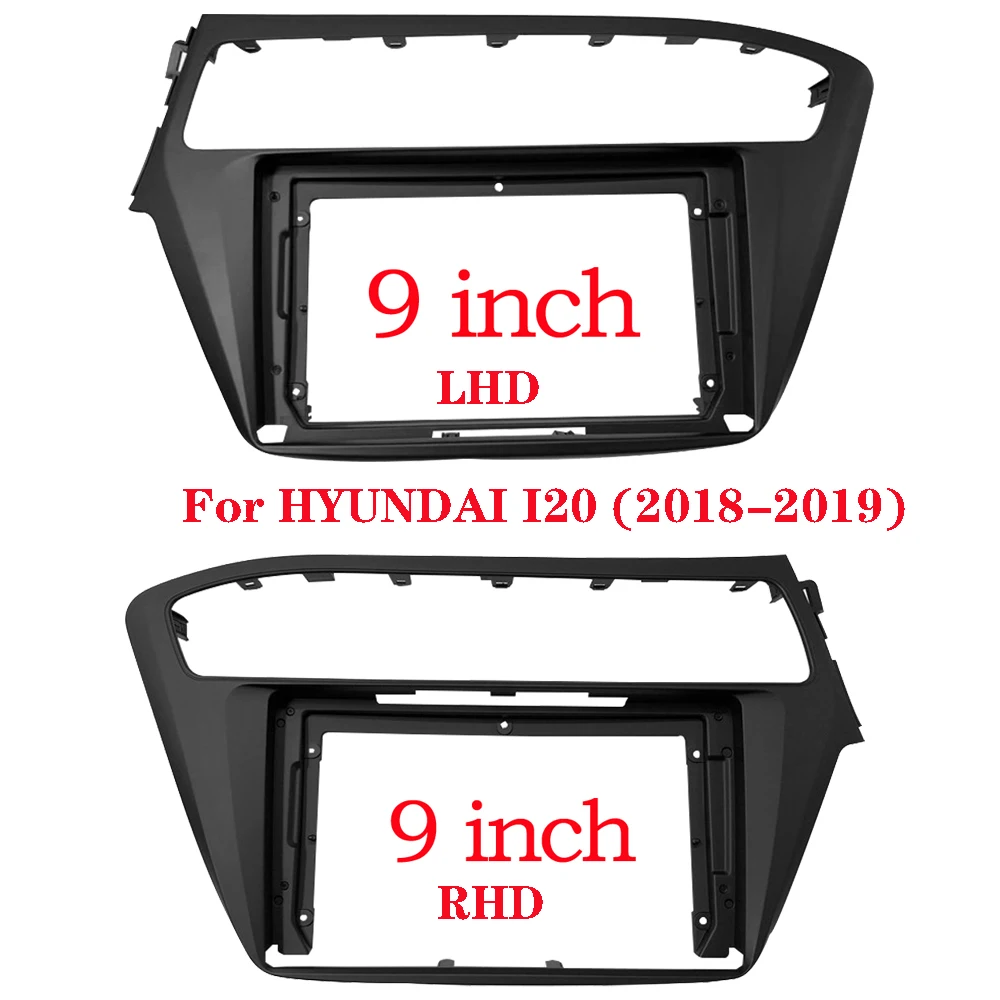 

2 Din 9-дюймовая лицевая панель для HYUNDAI I20 (2018-2019) Установка автомобильного радио DVD GPS Mp5 Монтажный комплект стерео панели