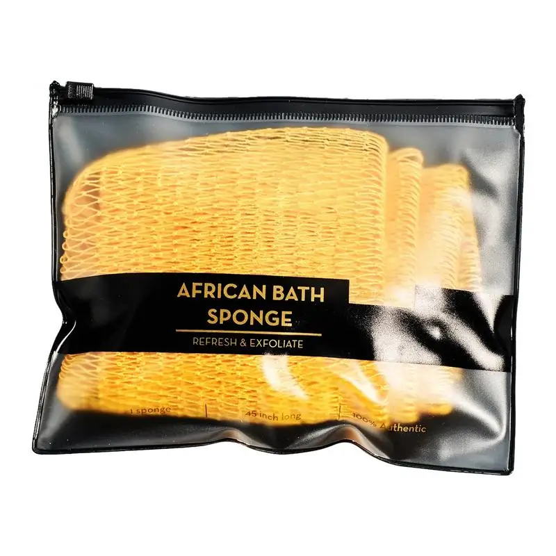 African Bath Sponge Colorful Washcloth Body Exfoliator Shower Accessories Long Net Shower Body Scrubber African Scrubbing Long